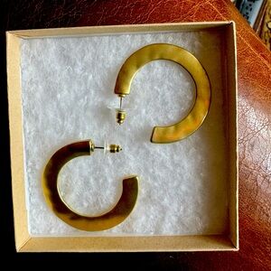 Gold hoop earrings